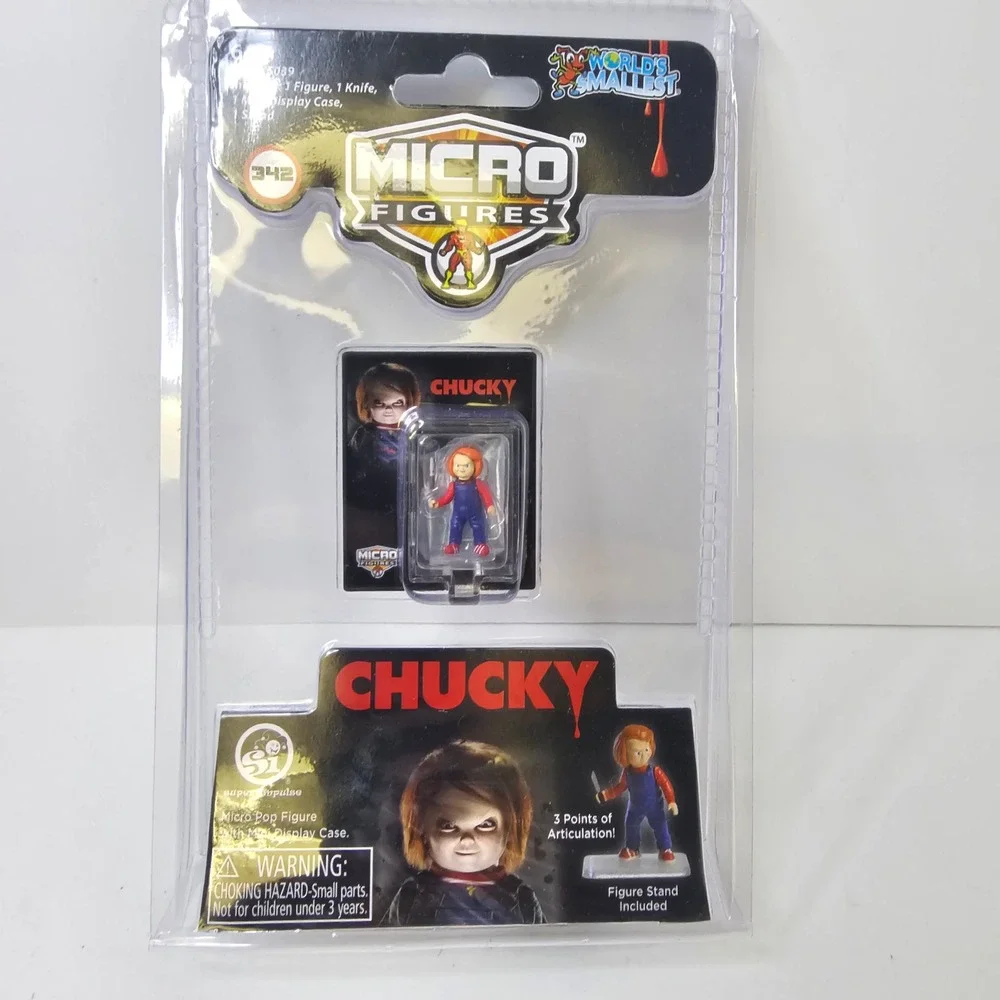 Worlds Smallest Micro Figures Chucky Horror Mini Action Figure 5039 New